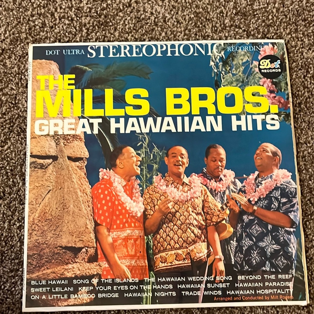 Old record; the Mills Bros. Great Hawaiian Hits